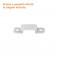 Clip per strisce LED 220V [927065] CLIP220  Larghezza: 27mm (totale), 14mm (interna) Altezza: 6mm