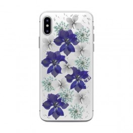 Puro Cover PC + TPU "Glam - Hippie Chic" per iPhone Xr 6.1" con Fiori Viola