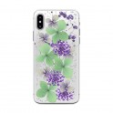 Puro Cover PC + TPU "Glam - Hippie Chic" per iPhone Xr 6.1" con Fiori Verde