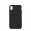 Puro Cover in Silicone Liquido con interno in microfibra per iPhone Xr 6.1" Nero