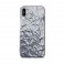 Puro Cover in TPU con effetto metallizzato "Glam - Metal Flex" per iPhone X / Xs 5.8" Silver
