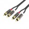 Cavo audio premium 2 spine rca 24k 1,8M CAVO HQ 2SP.RCA/2SP.RCA 1,8M 24K PAPERBOX