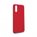 Puro Cover in Silicone Liquido con interno in microfibra per Huawei P20 5.8" Rosso