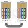 Spina RJ45 8P8C Cat.6 schermata Passante Spina Schemata passante - RJ45 8P8C - Cat.6 - FTP AWG24-26 - rigido + flessibile