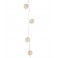 CATENA 10 PALLINE MICRO LED D.4CM 180CM BIANCO CALDO