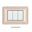 PLACCA TECNOPOL. T3 5002-07 2P CHAMPAGNE