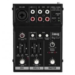 MIXER 2 CANALI CON INTERFACCIA USB MMX111USB