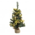 ALBERO DI NATALE 20 LUCI H.60CM VERDE/ORO DA INTERNO