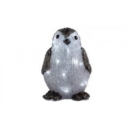 PINGUINO ACRILICO 24LED DA EST