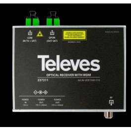 RICEVITORE OTTICO 1310/15550 SC/APC USCITA SAT OTTICA E TERRESTRE RF