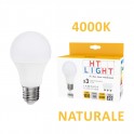 Confezione 3pz Lamp.LED 11W E27 4000K LAMPADINA CLASSICA NATURALE  400076: HT6011