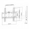 Supporto TV Fisso, 23"-42" Compatibilità VESA 	75x75, 100x100, 200x100, 200x200 30KG
