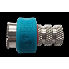 CONNETTORE  F AD AVVITARE RAPIDO 5MM CON GUAINA BLU PUSH & LOCK        confezione da 50 pz