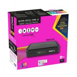 DECODER 4K TIVUSAT DIGIQUEST Q80 CON SMART CARD INCLUSA