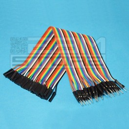 40 PONTICELLI FLESSIBILI M-F PER BREADBO BREADBOARD