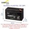 BATTERIA  AL PIOMBO 12 V  9AMPERE BATTERIA RICARICABILE AL PIOMBO ERMETICO 12 V-9 AH F2 SERIE PLUS