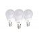 KIT 3 LAMPADINE  MINI GOCCIA E14 5W CALD LUCE CALDA 3000°K
