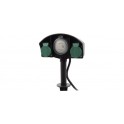 SPUNTONE DA GIARDINO 2 PRESE + TIMER IP44 H. 38CM NERO