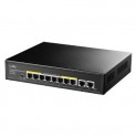 Switch poe+ gigabit a 8 porte con 2 UPLN -CUDY-  GS 1010 PE Switch poe+ gigabit a 8 porte con 2 porte di uplink gigabit 120 w 8
