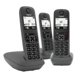 AS490 TRIO BLACK SIEMENS CORDLESS DECT GIGASET