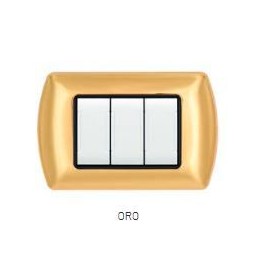PLACCA METALLO T1 8803-03 3P ORO