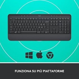 LOGITECH TASTIERA SIGNATURE K650 TASTIERA WIRELESS BLUETOOTH CON SUPPORTO POLSI INTEGRATO