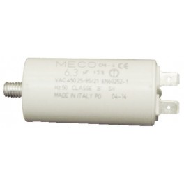 CONDENSATORE MONOFASE 25 UF 450 CONDENSATORE MONOFASE PER L'AVVIAMENTO E MARCIA MOTORI 25UF/450V