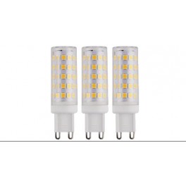 KIT 3 LAMPADINE .G9 PLAST.6W 3000K 64LED G9 230V 630LM
