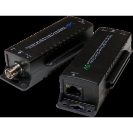 COPPIA DI ESTENSORI SEGNALE ETHERNET CON POE SU CAVO COASSIALE