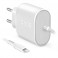 Caricabatterie da Rete 100/250V 1000 mAh standard charge con connettore Apple lightning Mfi C-89, colore bianco