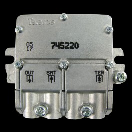 MINI-MISCELATORE MIX DEMIX  MATV-IF 47..790-950..2400MHz +DC