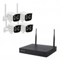 HEYNVRPRO - Kit nvr smart wireless 4TEL. CON 4 TELECAMERE