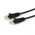 Cavo Patch Cat6 0.5m U/UTP Nero Cu PB