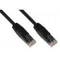 CAVO RETE CAT.6 UTP NERO 1,5 MT CAVO RETE CATEGORIA 6A NON SCHERMATO UTP AWG24 COLORE NERO HALOGENFREE MT 1,5