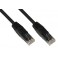 CAVO RETE CAT.6 UTP NERO 1,5 MT CAVO RETE CATEGORIA 6A NON SCHERMATO UTP AWG24 COLORE NERO HALOGENFREE MT 1,5