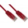 CAVO RETE CAT. 6 NON SCHERMATO ROSSO 3MT CAVO RETE CATEGORIA 6 NON SCHERMATO UTP COLORE ROSSO HALOGENFREE MT 3 SLIM
