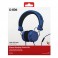 Cuffia con filo  stereo con tasto risposta/fine chiamata e microfono, taglio in Frequenza  20.000 HZ  Connettore Jack 3,5 mm, bl