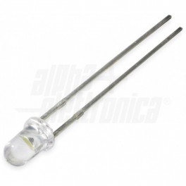 DIODO LED DIAM.3MM   BIANCO CALDO ALTA L