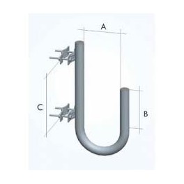 SUPPORTO PARABOLA CURVO 180