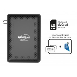 DECODER  Digiquest RetroTV Tivùsat CON SMART CARD INCLUSA  micro sat