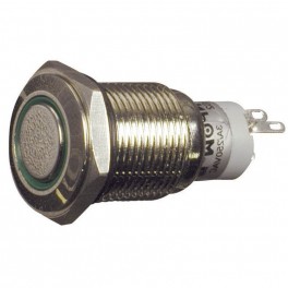 INTERRUTTORE ANTIVANDALO 12V ROSSO INTERRUTTORE LUMINOSO ANTIVANDALISMO   12V ROSSO