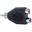ADATTATORE  SPINA  RCA / 2PRESE RCA