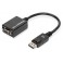 ADATTATORE DISPLAYPORT  VGA ADATTATORE DISPLAYPORT DP 1.2 MASCHIO - VGA 15 POLI FEMMINA CM 15