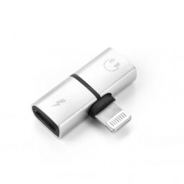 ADATT.HF-AUDIO APPLE LIGHTNING + CARICA SHORT ARGENTO