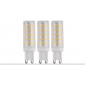 KIT 3 LAMPADINE .G9 PLAST.6W 3000K 64LED G9 230V 630LM