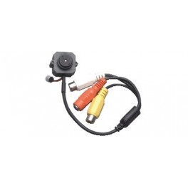 MINICAMERA COLORI PIN HOLE C/M MICROTELECAMERA PER INTERNI C-MOS 700TVL CON MICROFONO AMBIENTALE