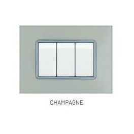 PLACCA VETRO JOY 5003BL-5 3P CHAMPAGNE