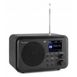 Milano, Radio DAB+/FM con batteria ricao Milano, Radio DAB+/FM con batteria ricaricabile, BT e display, colore nero