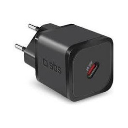 CARICABATTERIE ultrarapido GaN da 20 W Caricatore caricabatterie ultrarapido GaN da 20 Watt Power Delivery NERO