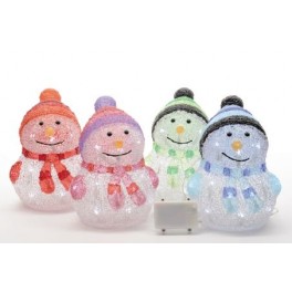 PUPAZZO NEVE 20LED ACRIL.B.FRE